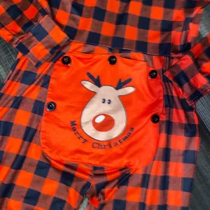 Red and Black Checkered Christmas Pajamas thumbnail 2
