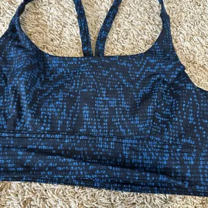 Lululemon Train Times Bra Pulse Capri Black‎ Blue Women's 8 Workout Yoga Stretch thumbnail 2