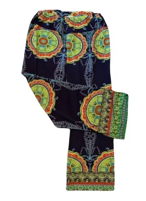 Straight Leg Patterned Pants Size L thumbnail 1