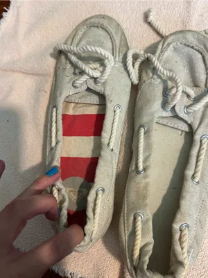 Roxy Cream Canvas Moccasins with Rope Laces thumbnail 7