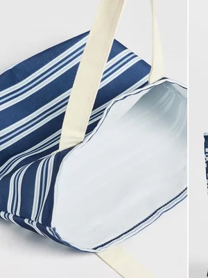 NIB Parke x Shopbop denim stripe tote bag limited edition sold out style thumbnail 3