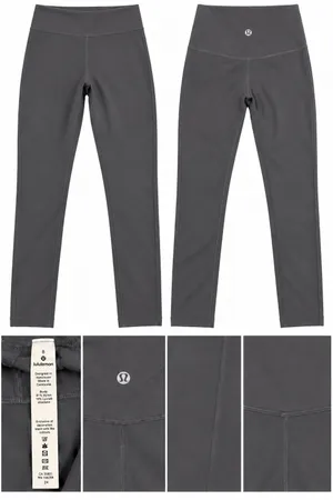 Lululemon Align High Rise Crop Leggings Black Size 8 thumbnail 2