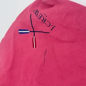 J. Crew Pink‎ Canvas Tote Bag Beach Travel Everyday Casual Nautical Logo thumbnail 4