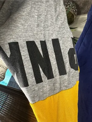 N242. Victorias Secret PINK Victoria's Secret Blue Colorblock Crewneck thumbnail 4