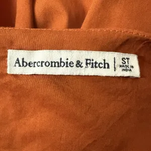 Abercrombie‎ & Fitch S Tall Sweetheart Neck Babydoll Mini Dress Poplin Pockets thumbnail 5