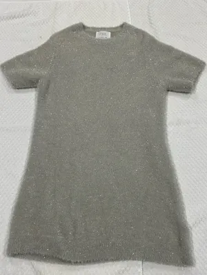 Zara Sparkle Mini Dress Gray thumbnail 1