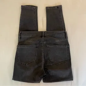 Topshop Moto - Jamie High Rise Skinny Distressed Jeans, Gray/Black, Size 28, EUC thumbnail 5