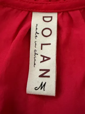 Anthropologie Dolan Red Satin V-Neck Smocked Waist Peplum Blouse Medium thumbnail 5