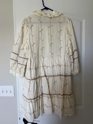 Entro Cream Tiered Mini Dress thumbnail 3