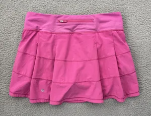 Lululemon Pace Rival Skirt Skort Sonic Pink Athletic Tennis Women's 6 Tall thumbnail 1
