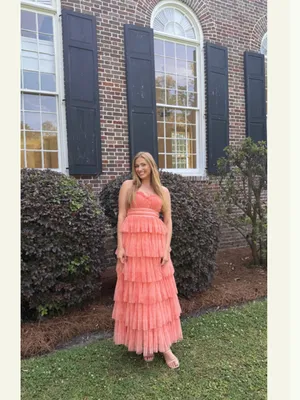 Hutch The Monaco Gown in Peach thumbnail 3