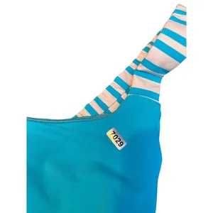 Lululemon Womens Blue Striped Crossback Athletic Tank Top sz 10 thumbnail 10