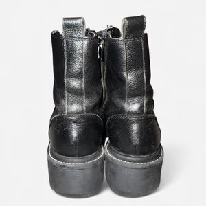 River Island Women's Black Laced and Zipper Combat Boots thumbnail 4