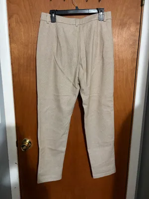 AHA Selected Herringbone Harem Suit Pants Tan Size L thumbnail 3
