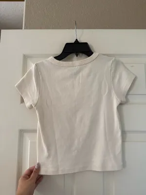 Brandy Melville John Galt Teddy Bear Baby Tee thumbnail 4