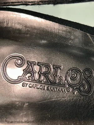 Carlos Santana Black Strappy Suede High Heel Sandals thumbnail 5