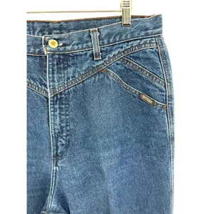 Vintage Rocky Mountain Jeans Women's 15/16 Mom 34X28 Bareback Blue Denim Western thumbnail 3