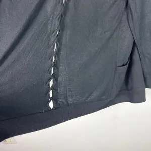 NWT Chaser Long Sleeve Lace Back Hooded Open Cardigan Black Size Medium M NEW thumbnail 10