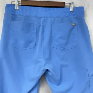 FIGS Zamora Jogger Scrub‎ Pants Women Medium Blue Stretch Minimal Healthcare thumbnail 5