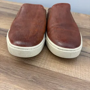 Frye Ivy Leather Slip On Mule Clog Cognac Brown Women’s thumbnail 3