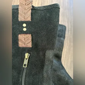 Ugg Jaspan leather suede boots brown black winter spring thumbnail 4