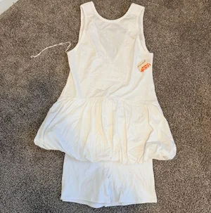 NWT Free People Movement Hot Shot Bubble Set in white women's small relaxed fit thumbnail 8