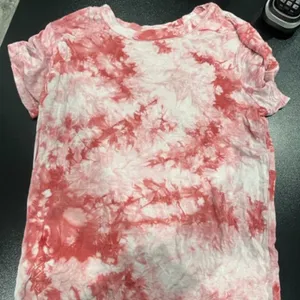 Forever 21 Womens Small Pink Tie Dye T‎ Shirt Short Sleeves Crew Neck thumbnail 2