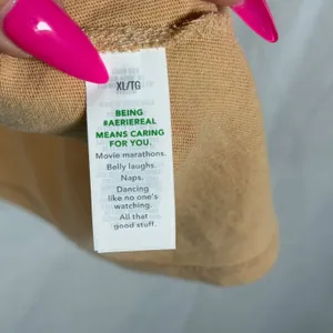 Aerie Summer Breeze Notch Neck T-Shirt Womens XL Tan‎ Cotton Relaxed Slouchy thumbnail 5