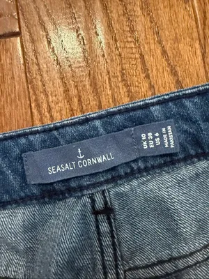SeaSalt Cornwall Barnes wide leg crop jeans size 6 thumbnail 4