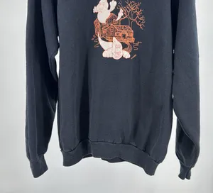 Dr Winders puff graphic Halloween vintage Fruit of the Loom Black Sweatshirt XL thumbnail 4