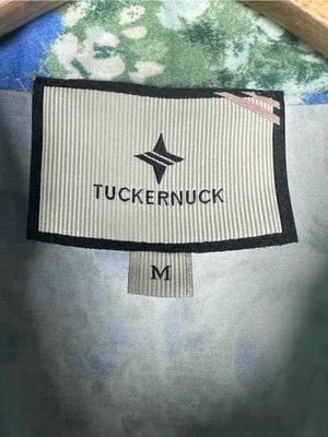 Tuckernuck Jardin De Fleurs Royal Shirt Dress Blue Floral Sleeveless Medium M thumbnail 7