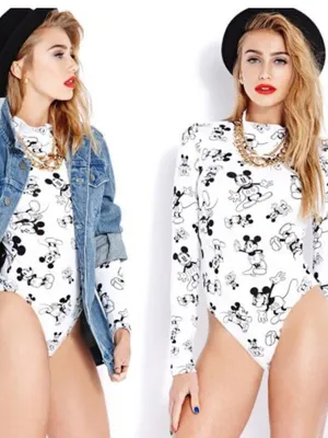 Disney X Forever 21 Mickey Mouse bodysuit thumbnail 2