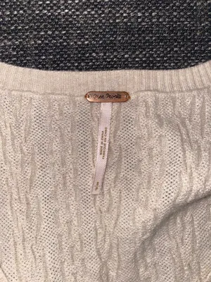 Free People cream knit sweater thumbnail 4