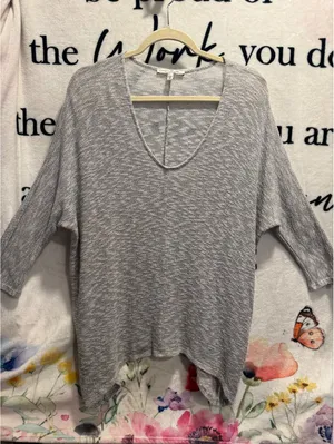 Express marled knit tunic sweater size M thumbnail 4
