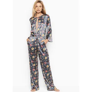 Victoria's Secret Luxe Satin Keyhole Open-Back Jumpsuit thumbnail 4