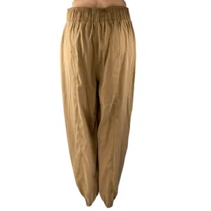 Abercrombie & Fitch Brown Tan Baggy Tapered Barrel Carrot Trousers Pants Size S thumbnail 3