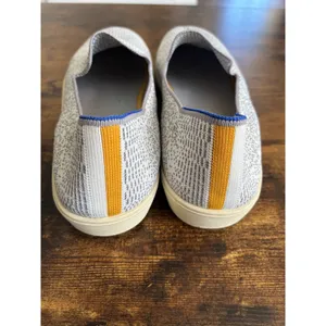Rothy's The Sneaker 11.5 Grey White Salt and Pepper Slip On Knit Shoes thumbnail 2