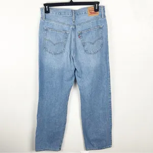 LEVI’S ‘94 Baggy 100% Cotton Light Wash Ripped High Rise Jeans, Size 30 thumbnail 2