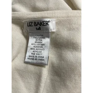 Liz Baker Button Up Sweater Size XL Tall New Without Tags thumbnail 5