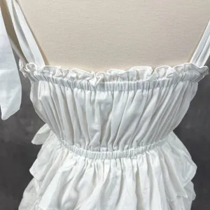 Idem‎ Ditto Womens Sun Dress Small Cotton Tiered Ruffle Cottagecore Coquette thumbnail 8