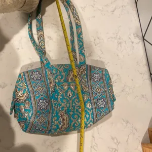 Vera Bradley Totally Turq Rectangular Shoulder bag Y2K bohemian retired pattern thumbnail 10