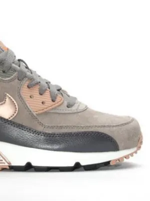 Nike Gray & Rose Pink Air Max 90 Athletic Shoes 768887-201 Size 9.5 thumbnail 8