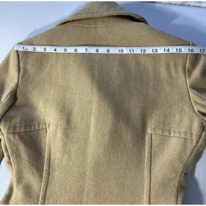 Steve and Barry's Wool Blend Double Breasted Pea Coat Women's S Preppy Brown Tan thumbnail 8