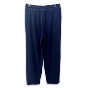 Nordstrom Rack Navy Fleece Pants Elastic Waist Drawstring Lounge Comfort M NWOT thumbnail 5
