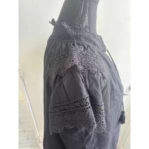 Bohme Mina Tassel‎ Blouse small boho layered minimalist cottagecore lace thumbnail 4