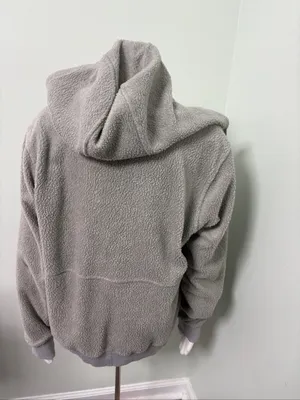 Patagonia Salt Grey Shearling Hoody Large thumbnail 7