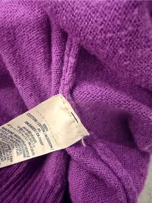 Old Navy Size S Purple Magenta V-Neck Button Front Knit Cardigan 100% Cotton thumbnail 8