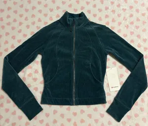 Lululemon scuba track jacket velvet size 2 NWT thumbnail 1