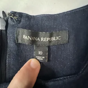 Banana Republic denim y2K blue Jean Dress Belt 10 bohemian retro career y2k thumbnail 9
