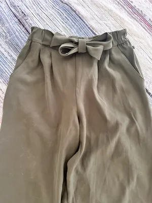 Lululemon Pleated Wide Leg Noir Pant in Dark Olive Green thumbnail 3